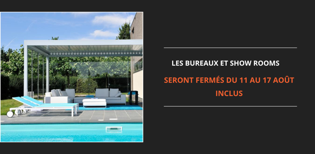 Bannière - Fermeture estivale