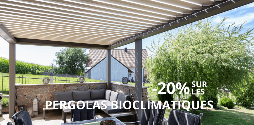 Image - remise 20% - Pergolas bioclimatiques